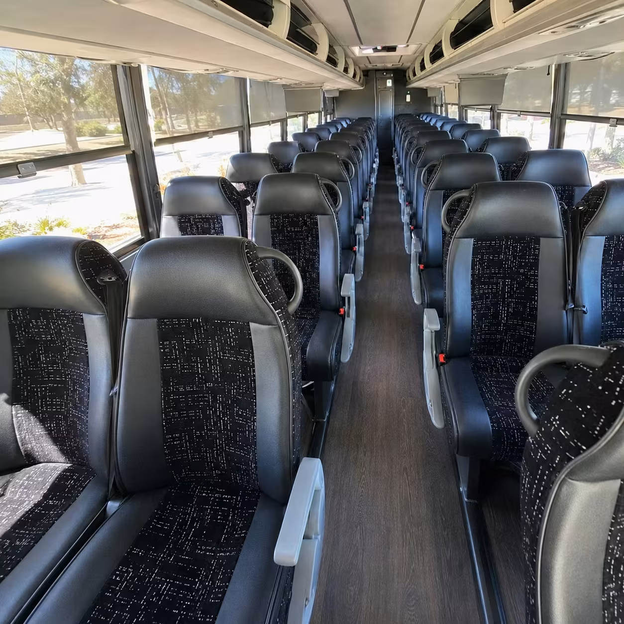 washington charter bus interior