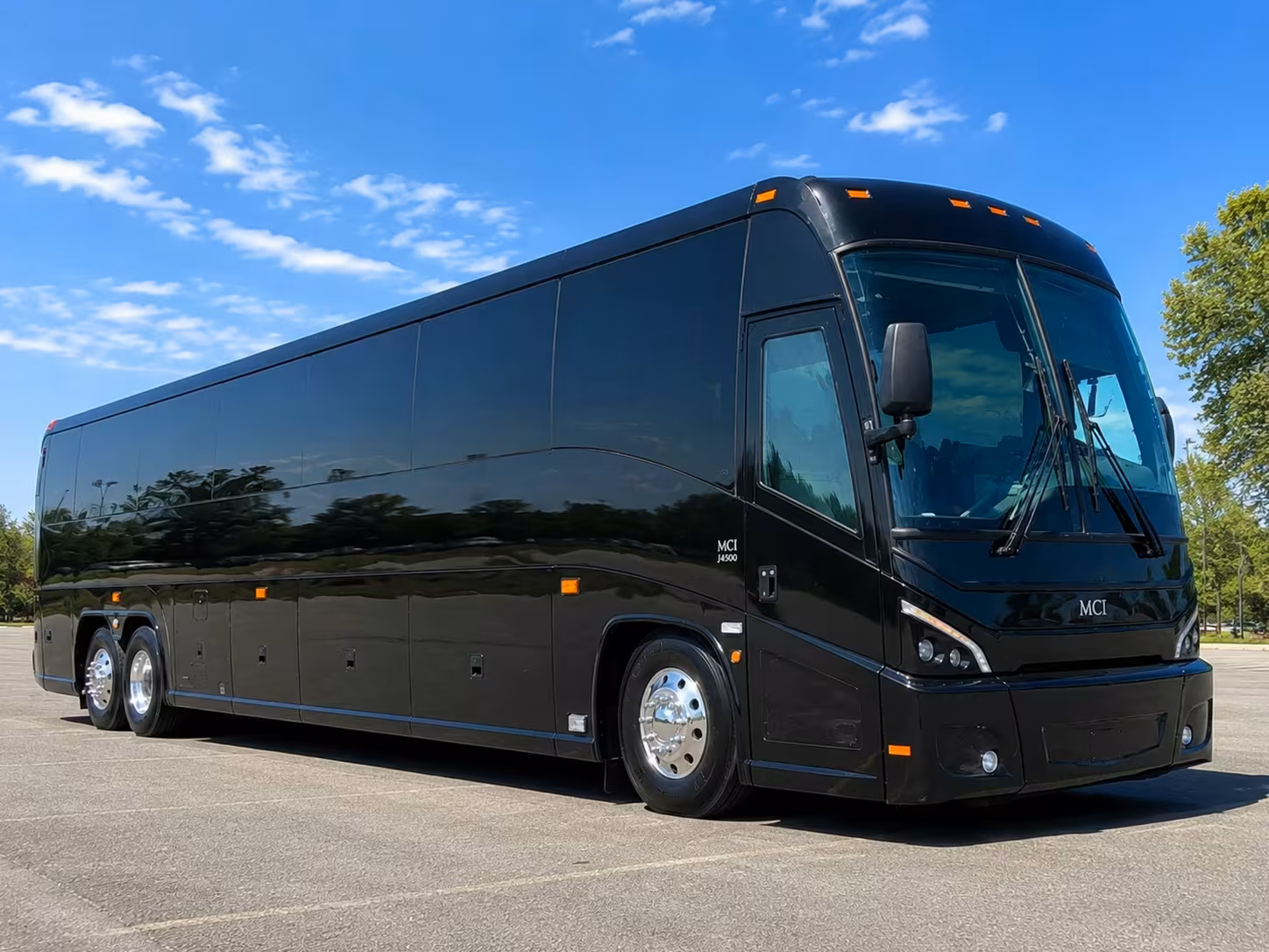 washington charter bus rental exterior