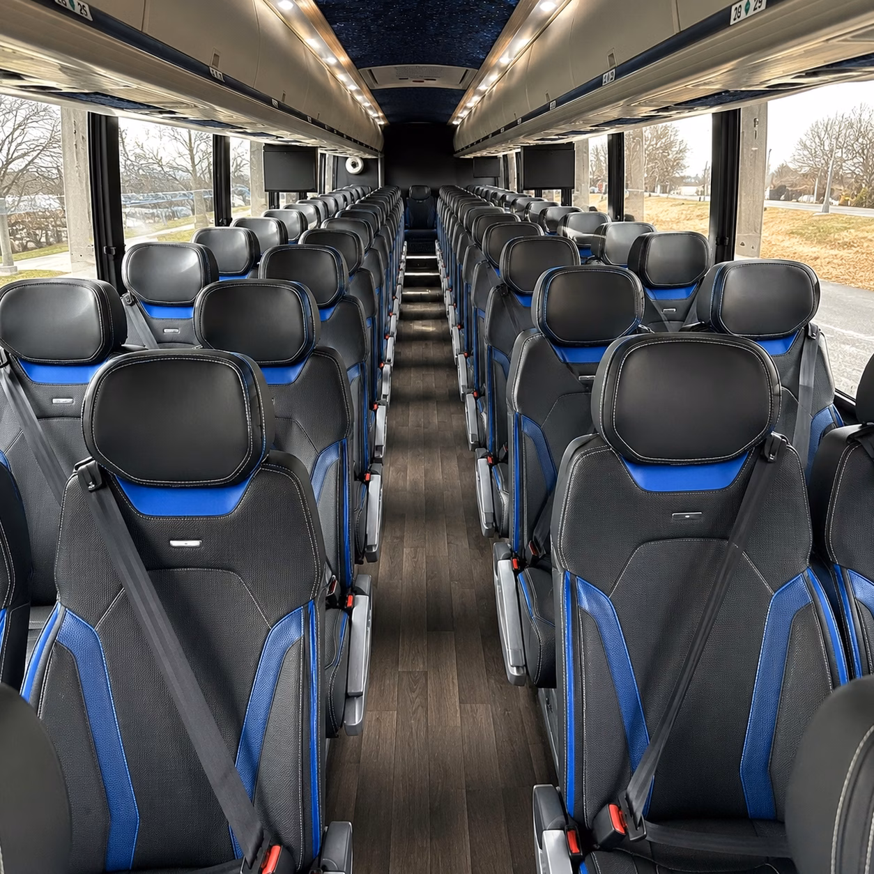 washington charter bus rental inside