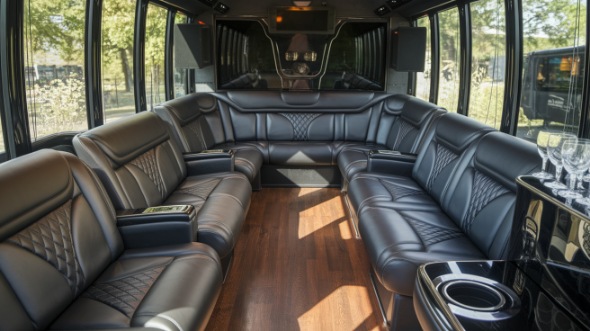 washington party bus rental inside